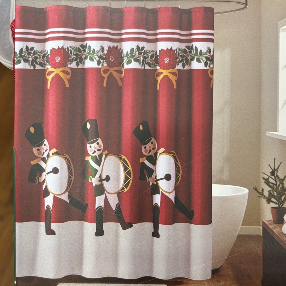 Holiday Drum Soldier Shower Curtain